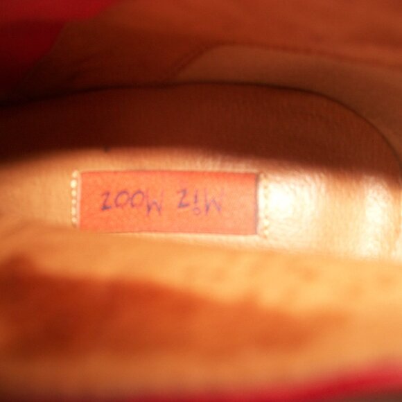 Vintage Miz Mooz Pleated RedLeather SIdeZip Heeled Booties - Picture 9 of 11